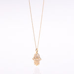 Load image into Gallery viewer, Hamsa Palm necklace
