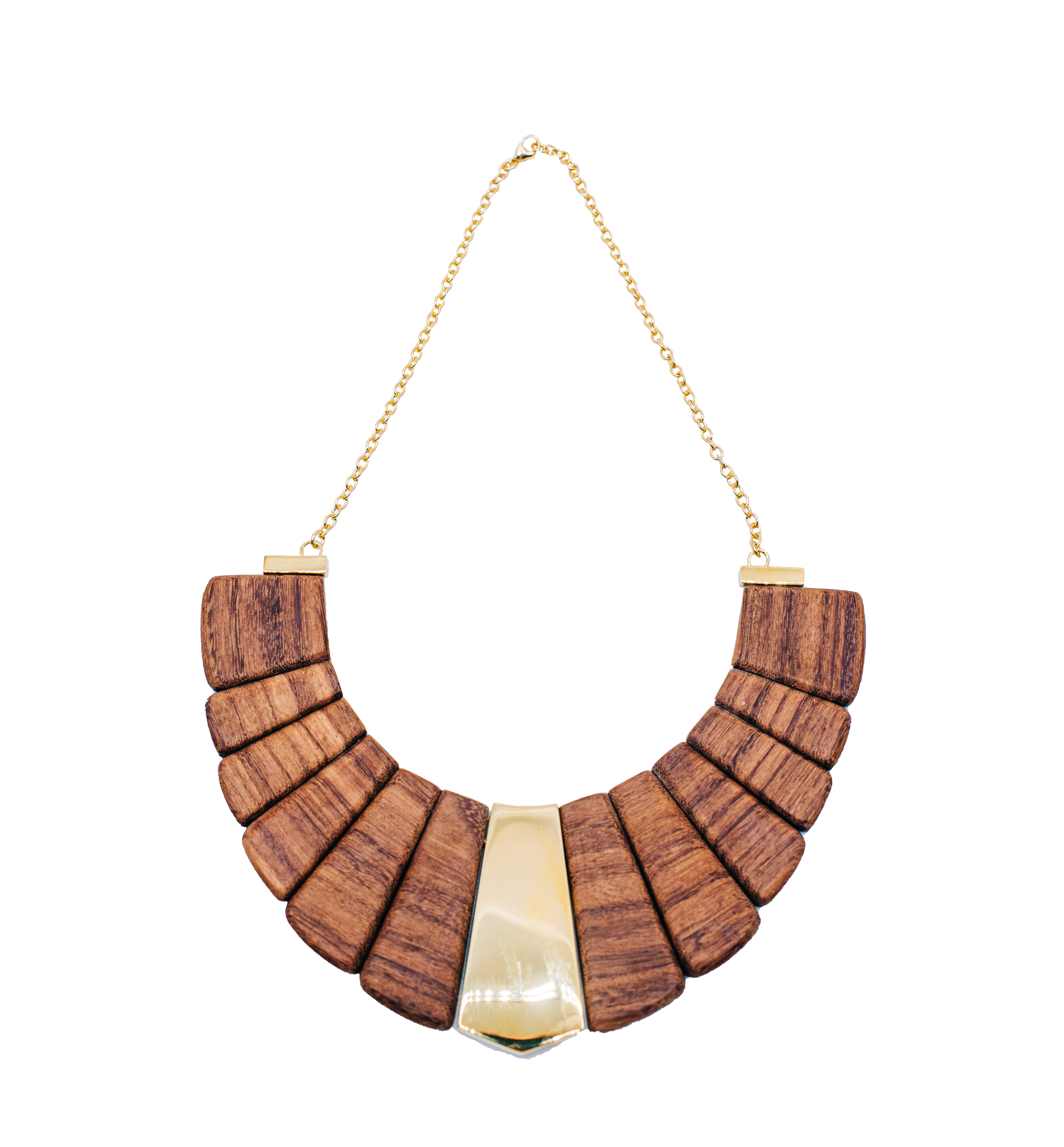 Wood Collar Necklace