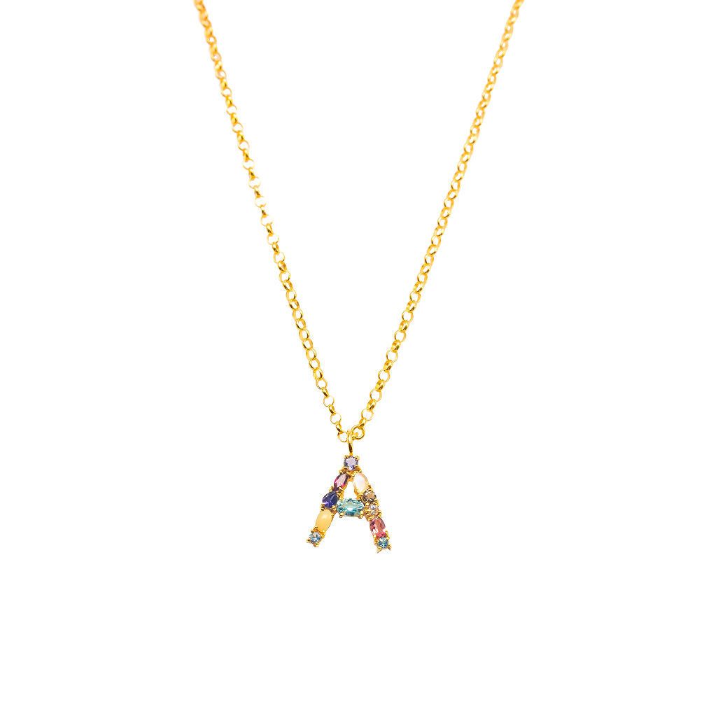 Initial necklace "A"
